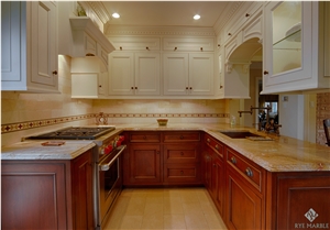 Nacarado Quartzite Kitchen Countertop - Roman Ogee Edge