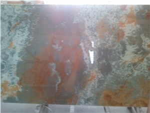 Green Onyx Glass Composite Slabs