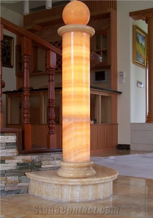 Honey Onyx Column, Honey Column Yellow Onyx