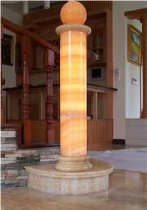 Honey Onyx Column, Honey Column Yellow Onyx