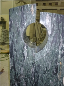 Olive Green Granite Headstone