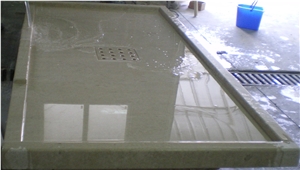 Vratsa Limestone Shower Tray, Vratza Beige Limestone Shower Tray