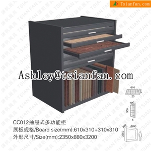 Cc012 Stone Display Stand,stone Sample Stand, Drawer Displays, Drawer Stone Stand