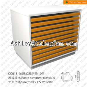 Cc013 Stone Display Stand,stone Sample Stand, Drawer Displays, Drawer Stone Stand