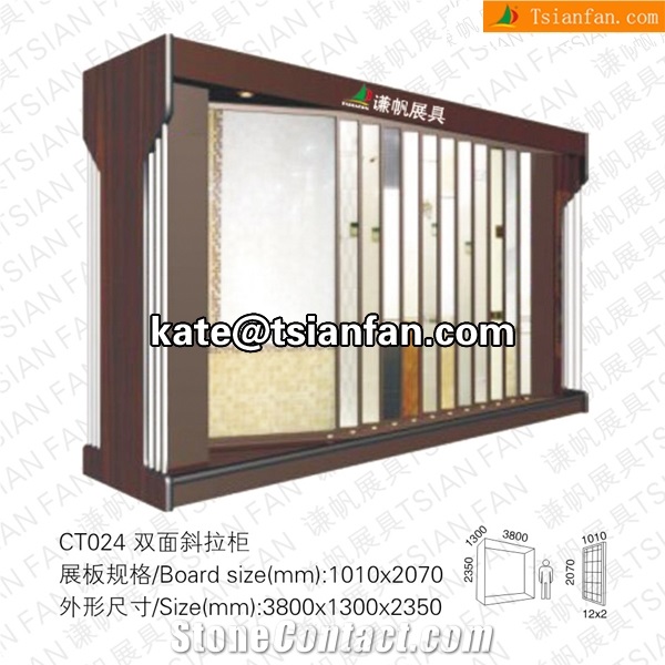 Ct024 Metel Display Rack Show Cases for Porcelain Tiles