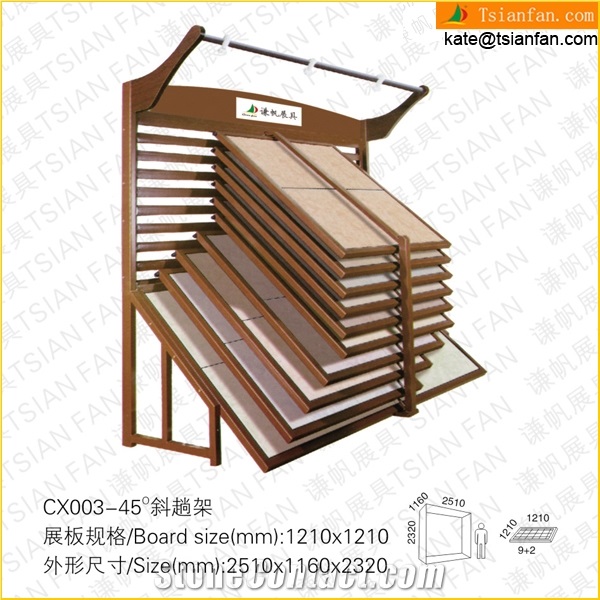 Cx003 Natural Stone Ceramic Tiles Showroom Display Shelf