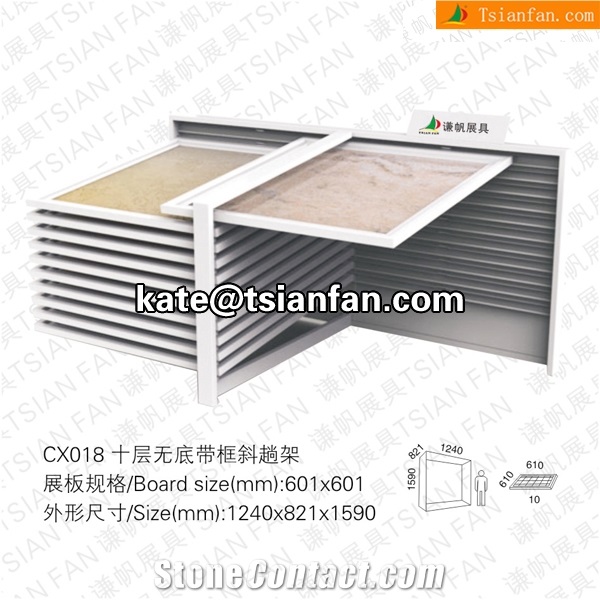 Cx018 Ceramic Tile Display Stand Rack for Showroom and Exhibition