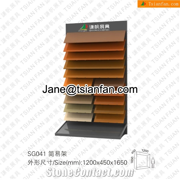 Sg041 White Stone Display Rack
