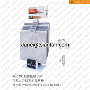 SG070 Red Marble Tile Display Rack