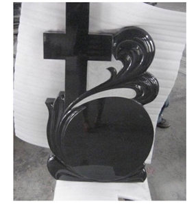 China Black Granite Tombstone, Shanxi Black Granite Tombstone