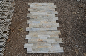 6"X24" Gold Quartzite Interlocking Ledgerstone