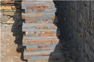 6"X24" Rustic Multicolor Interlocking Ledgerstone