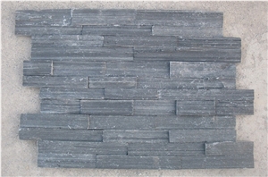Landscape Stone-black Slate-6x24 Natural Ledger Panel