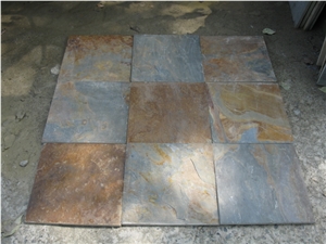 Sunset Multicolor Slate & Tiles, Rusty Slate, Hebei Rust Slate