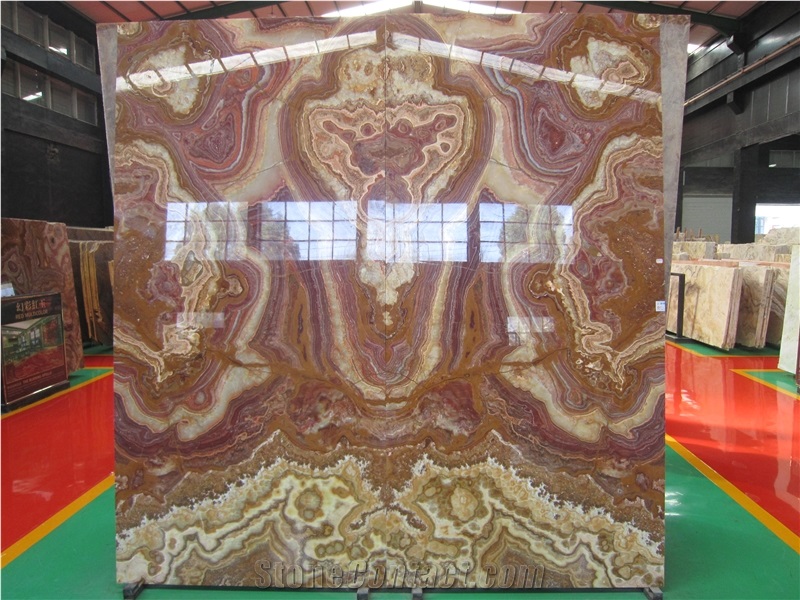 Red Onyx Bookmatch
