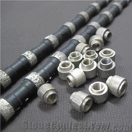 Diamond Wire for Marble Quarry Marble Block Cutting Rubber Wire Pu Rubber Coated Diamond Wire Saw Blade for Granite Marble Quarry Diamond Beads