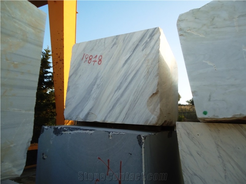 Volakas Marble Block, Greece White Marble