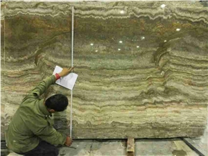 Iran Green Onyx and Smokey Onyx Slabs & Tiles