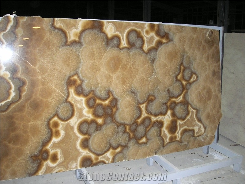 Iran Honey Onyx Slabs, Onice Alabastro Onyx