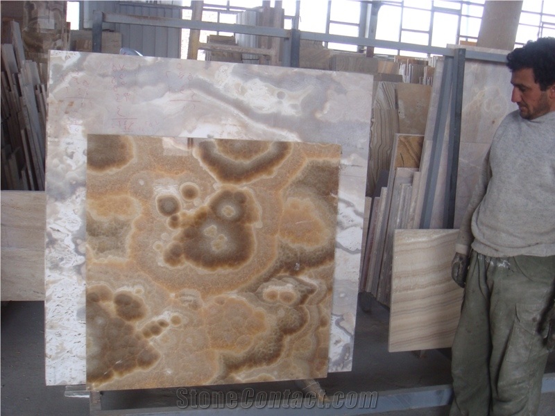 Iran Honey Onyx Slabs, Onice Alabastro Onyx