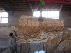 Iran Honey Onyx Slabs, Onice Alabastro Onyx