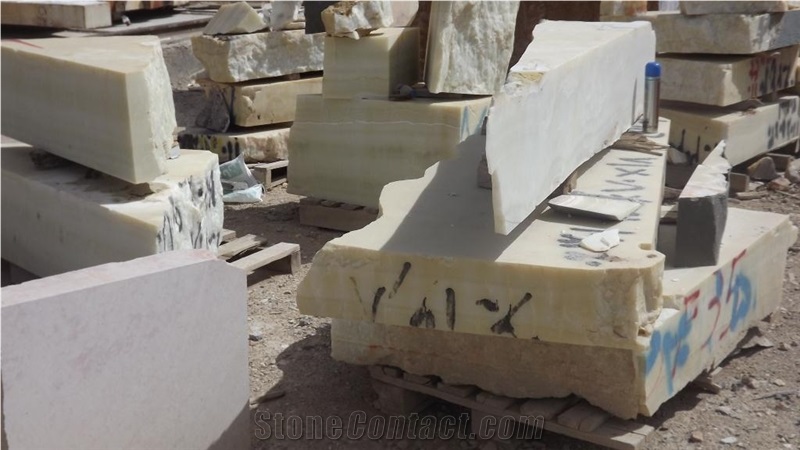 Iran Pure White Onyx Blocks