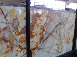 Iran White Onyx Slabs & Tiles, Polished Onyx Floor Covering Tiles, Walling Tiles