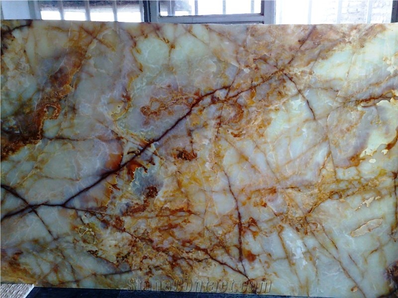 Iran White Onyx Slabs & Tiles, Polished Onyx Floor Covering Tiles, Walling Tiles