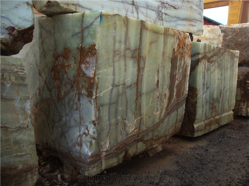 Green Onyx Block, Iran Green Onyx