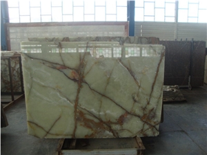 Iran Green Onyx Slabs & Tiles, Polished Green Onyx Floor Tiles, Wall Tiles