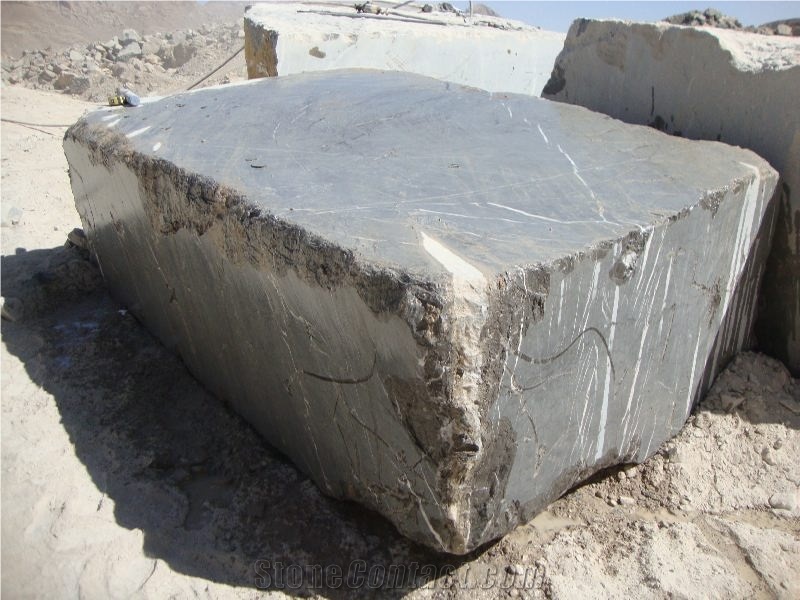 Pietra Gray Marble, Black Marble Block