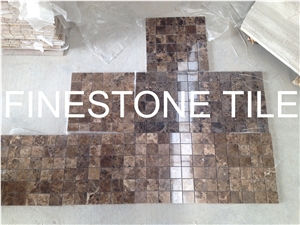Emperador Dark Mosaic, Brown Marble Mosaic