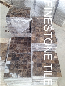 Emperador Dark Mosaic, Brown Marble Mosaic