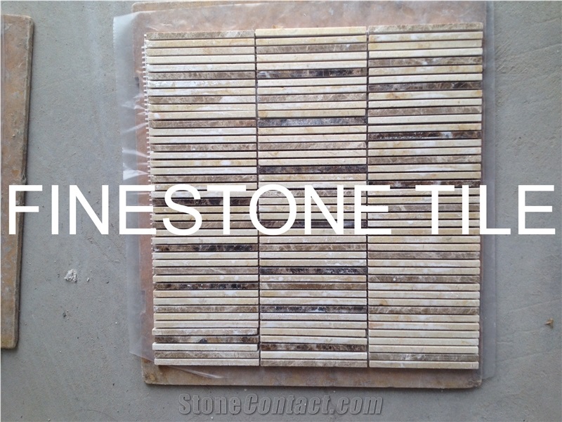 Emperador Dark Mosaic, Brown Marble Mosaic
