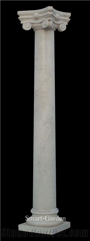 Marble Column and Pillars, White Marble Column