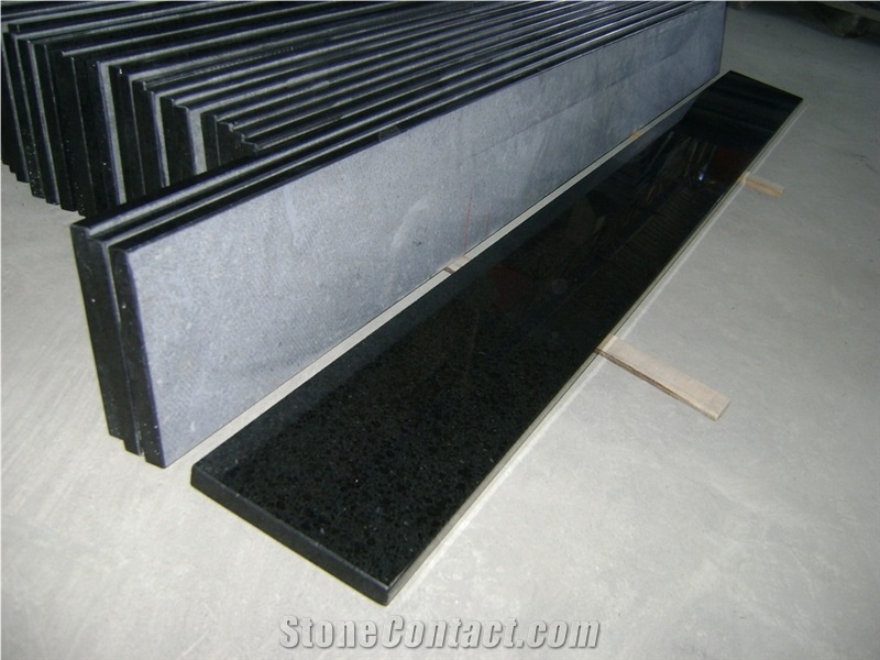 G684 Black Pearl Basalt Window Sills,Popular Black Basalt Window Slabs