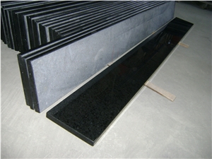 G684 Black Pearl Basalt Window Sills,Popular Black Basalt Window Slabs