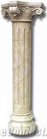 Gothic Solid Granite Pillar, Construction Stone Pillars