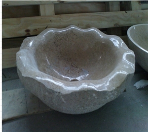 Travertine Cream Wash Sink
