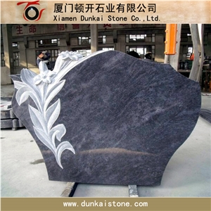 American Style Headstone, Vizag Blue Granite Headstone American Style Headstone, Vizag Blue Granite Headstone