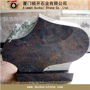 American Style Headstone, Vizag Blue Granite Headstone