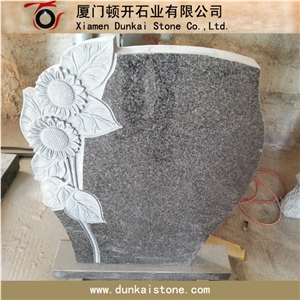 American Style Headstone, Vizag Blue Granite Headstone