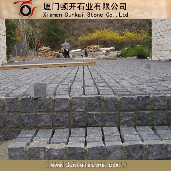 G684 Black Basalt Cobble Stone for Driveway Pavers