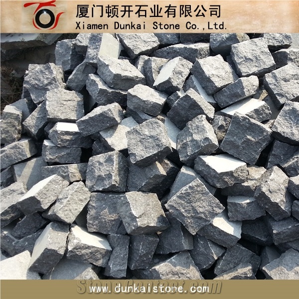 G684 Black Basalt Stones for Exterior Use