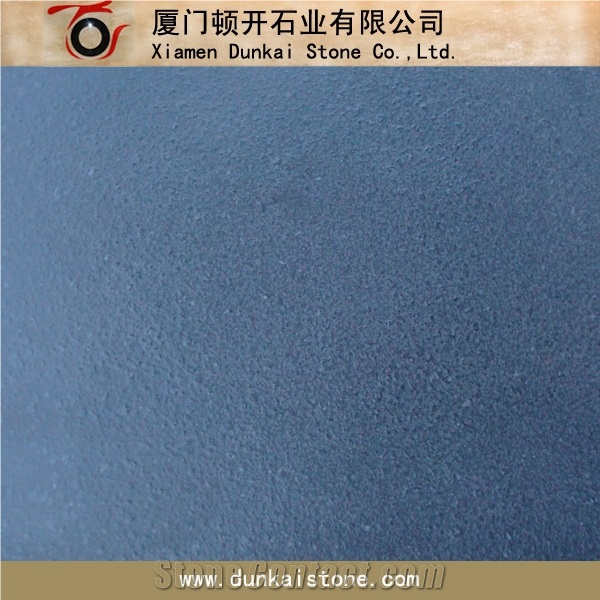 G684 Black Basalt Tiles in Leather Finish