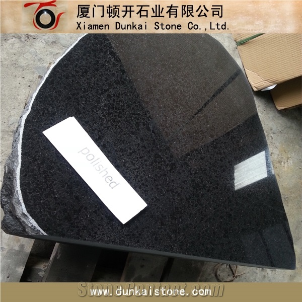 G684 Stone Peel Tombstone, Black Basalt Tombstone