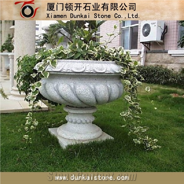 Granite Flower Pot Water Bowl
