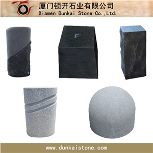 Grey Black Granite Parking Stone