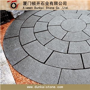 Padang Black G684 Flamed Radial Paver