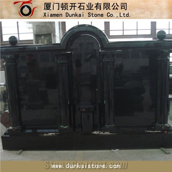 Shanxi Black ,India Black ,South Black Granite Monuments